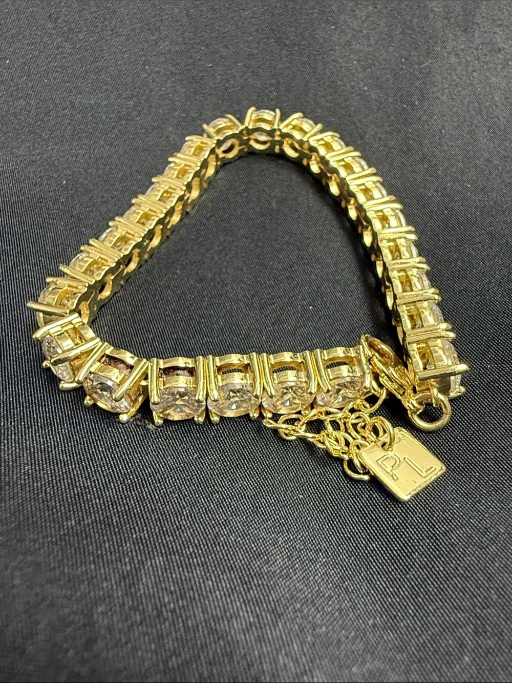 Park Lane Gold-Tone Bracelet with Clear Stones